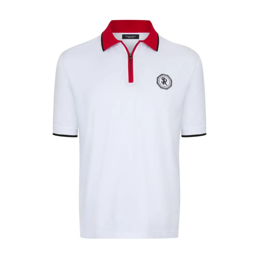 Discount Zip Polo Shirt Mens Last Sizes