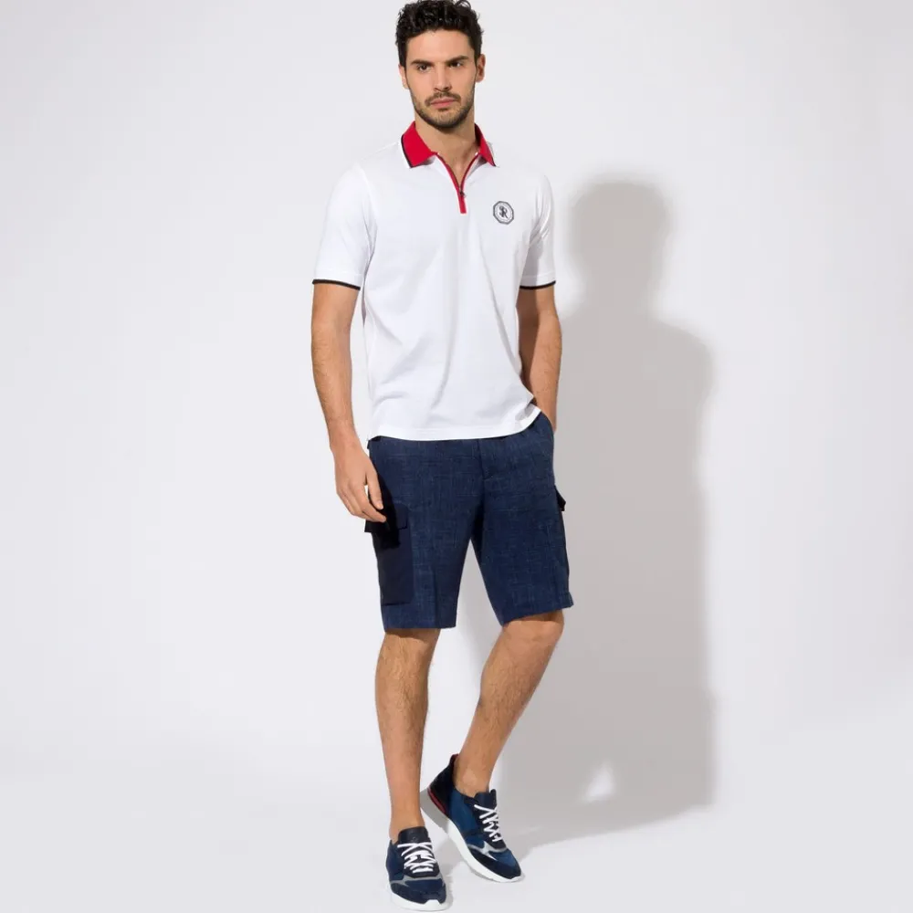Discount Zip Polo Shirt Mens Last Sizes