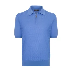 Hot Zip Polo Shirt Mens Knitwear