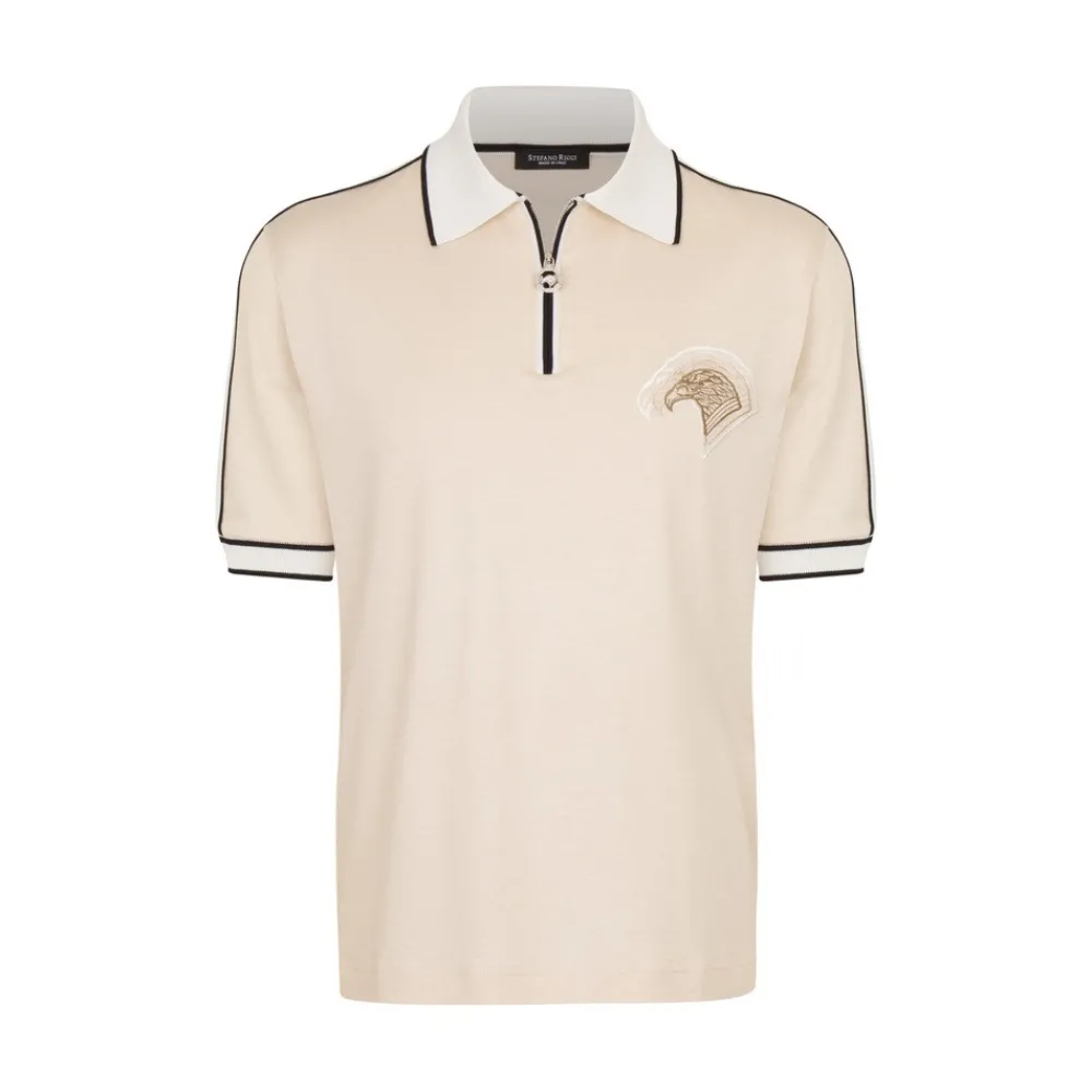 Outlet Zip Polo Shirt Mens Knitwear