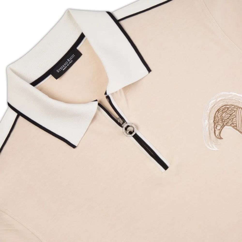 Outlet Zip Polo Shirt Mens Knitwear