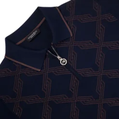 Best Sale Zip Polo Shirt Mens Knitwear