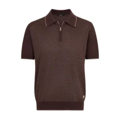Clearance Zip Polo Shirt Mens Knitwear