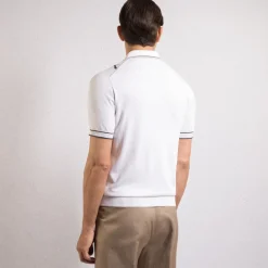 Shop Zip Polo Shirt Mens Knitwear