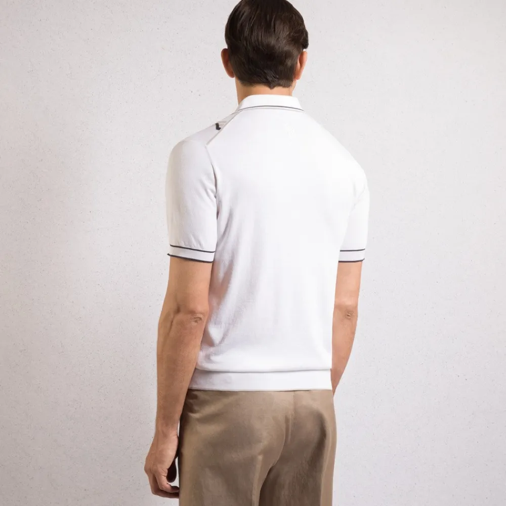 Shop Zip Polo Shirt Mens Knitwear