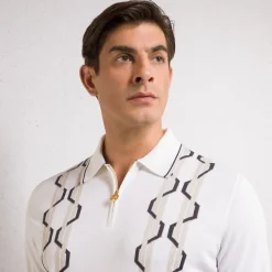 Shop Zip Polo Shirt Mens Knitwear