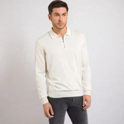 Hot Zip Polo Shirt Mens Knitwear