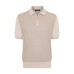 Outlet Zip Polo Shirt Mens Knitwear