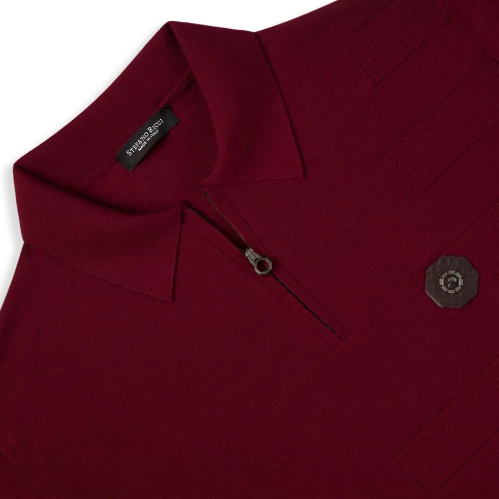 Cheap Zip Polo Shirt Mens Knitwear