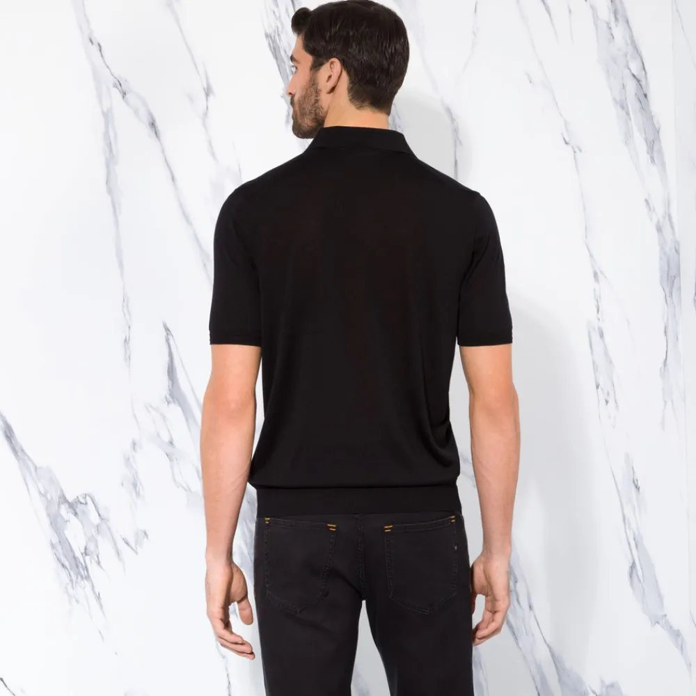 Clearance Zip Polo Shirt Mens Last Sizes