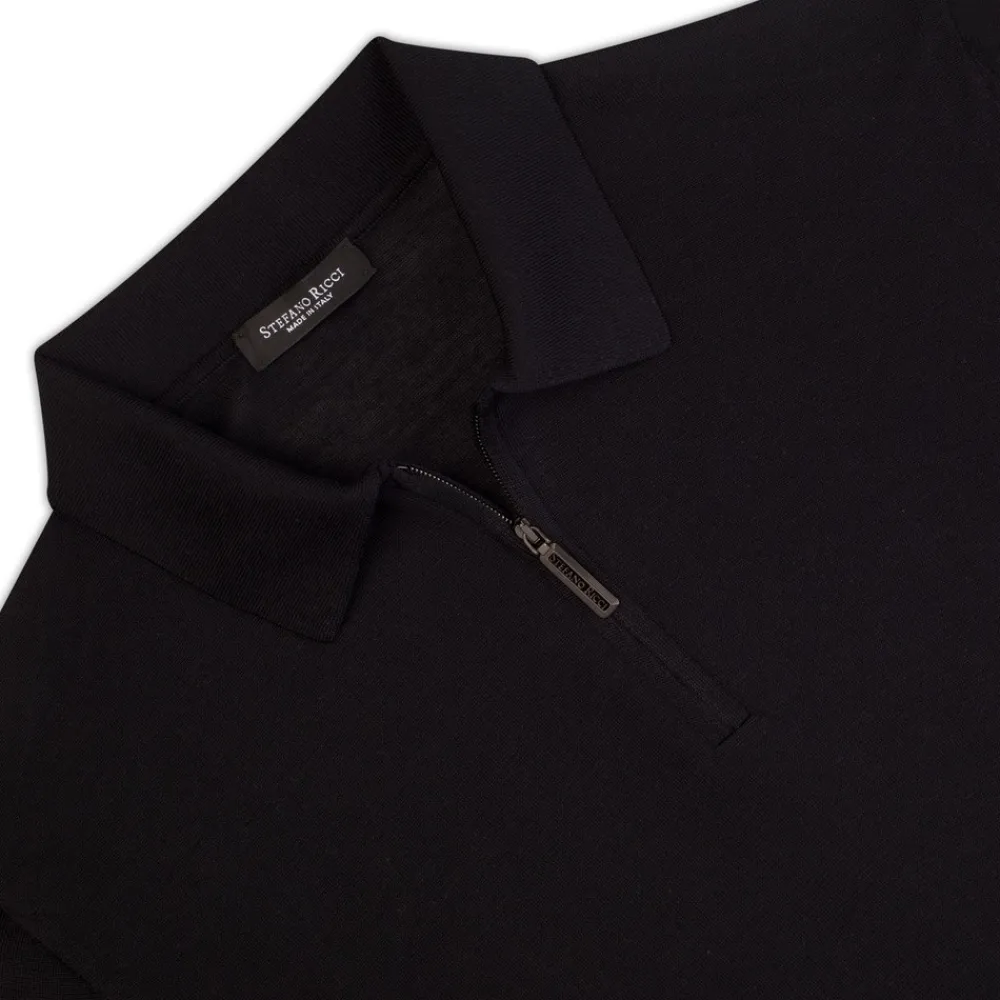 Clearance Zip Polo Shirt Mens Last Sizes