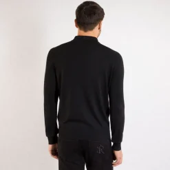 Outlet Zip Polo Shirt Mens Knitwear