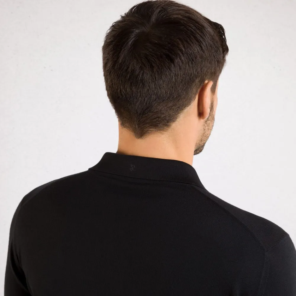Outlet Zip Polo Shirt Mens Knitwear