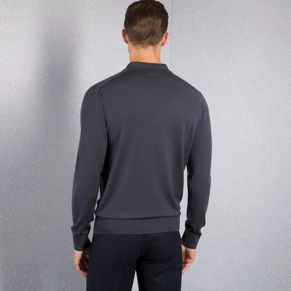 Outlet Zip Polo Shirt Mens Knitwear